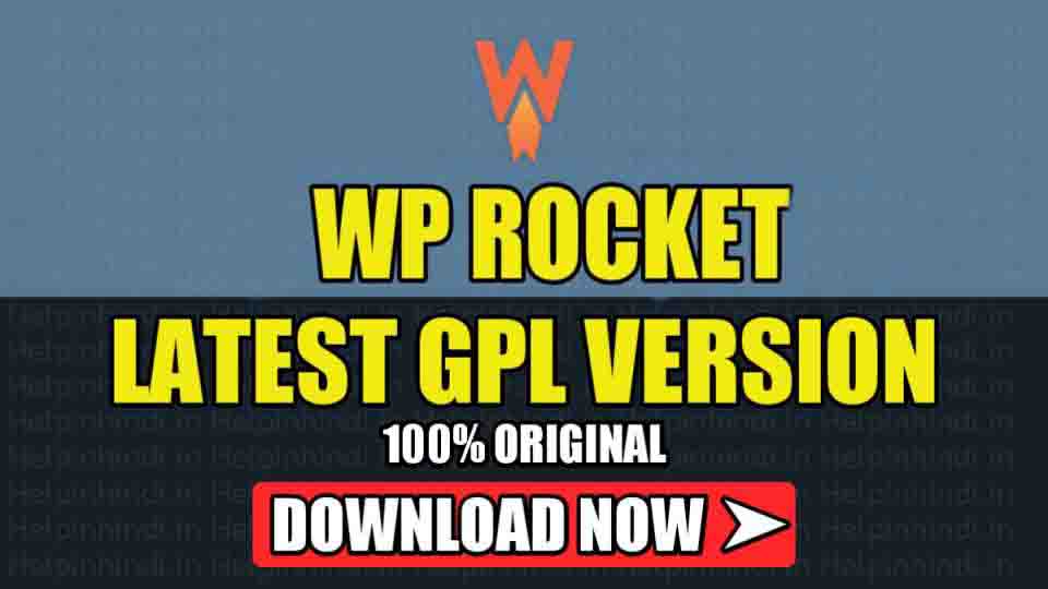 Wp Rocket Latest Download